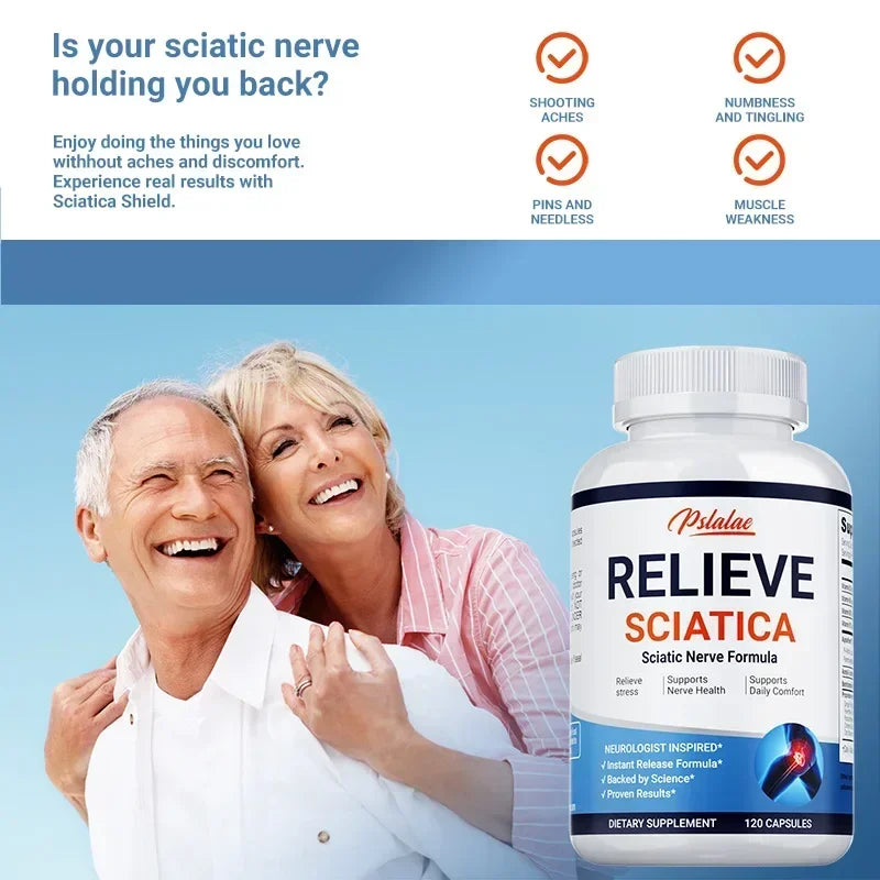Pslalae Relieve Sciatica Capsules for Pain Relief and Mobility