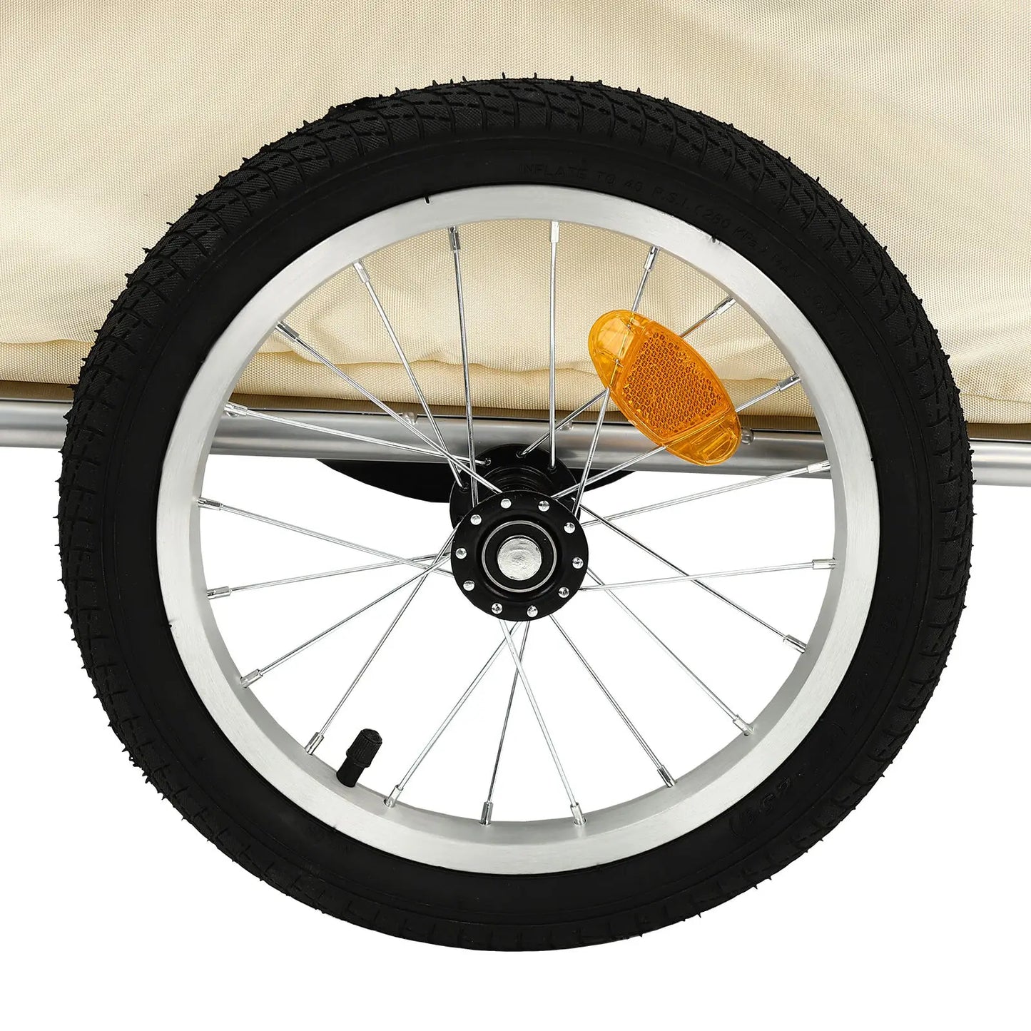 Bicycle Trailer Aluminum Cargo Bike Utility Trailer 50Kg Load