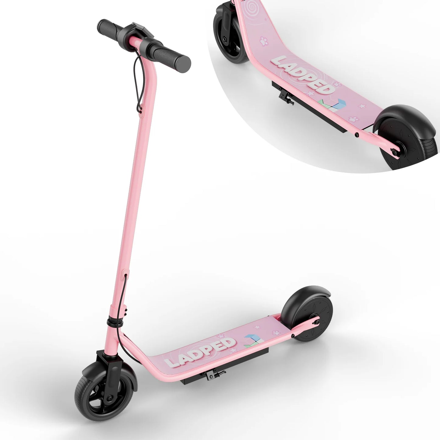 Ladped Electric Scooter for Kids Three Speed Modes 9 MPH 10 Mile Range