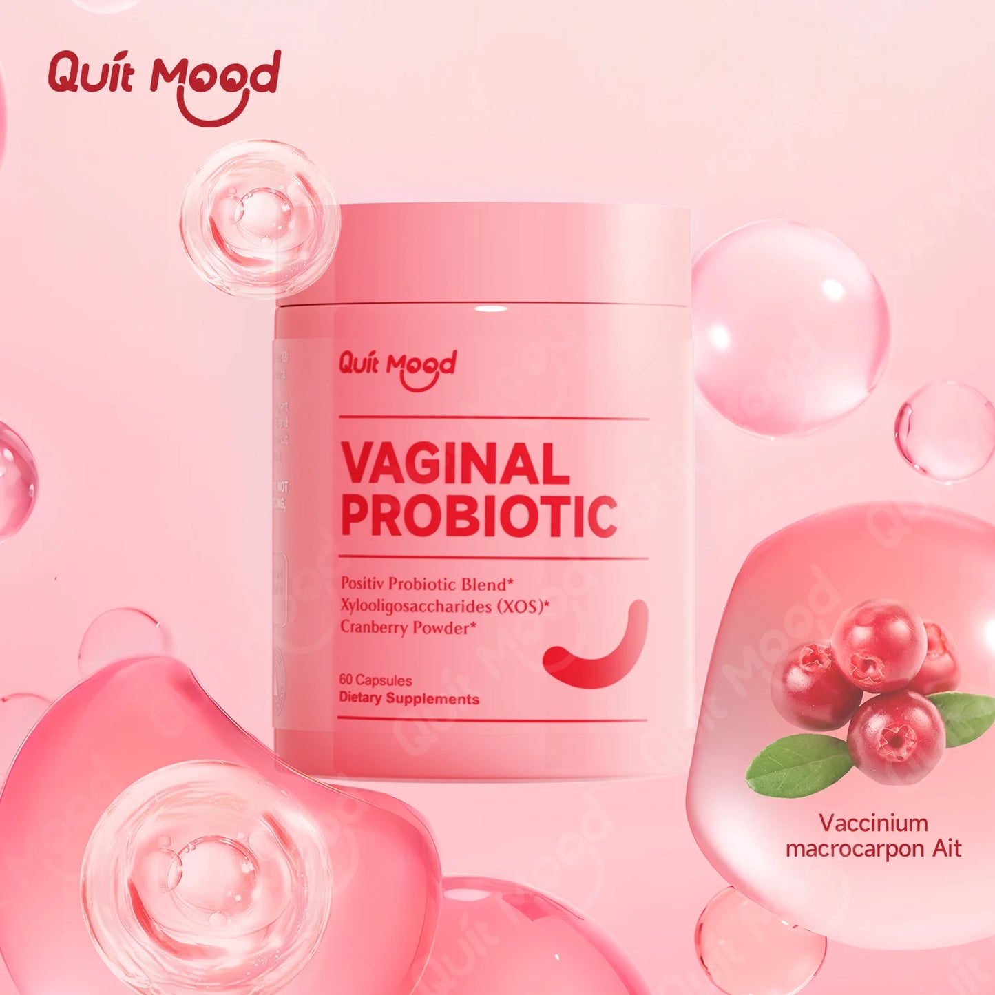 Quit Mood Probiotics For Women With Prebiotics And Cranberry Extract