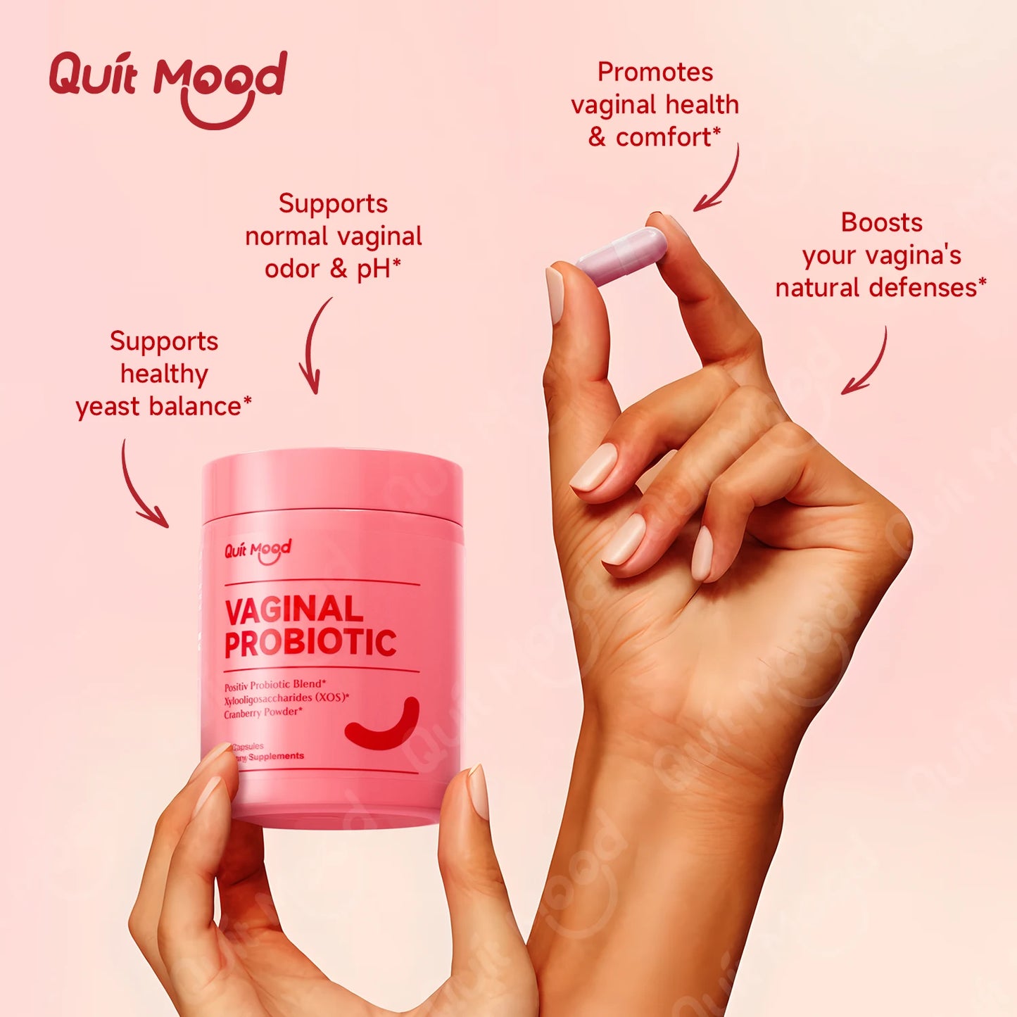 Quit Mood Probiotics For Women With Prebiotics And Cranberry Extract