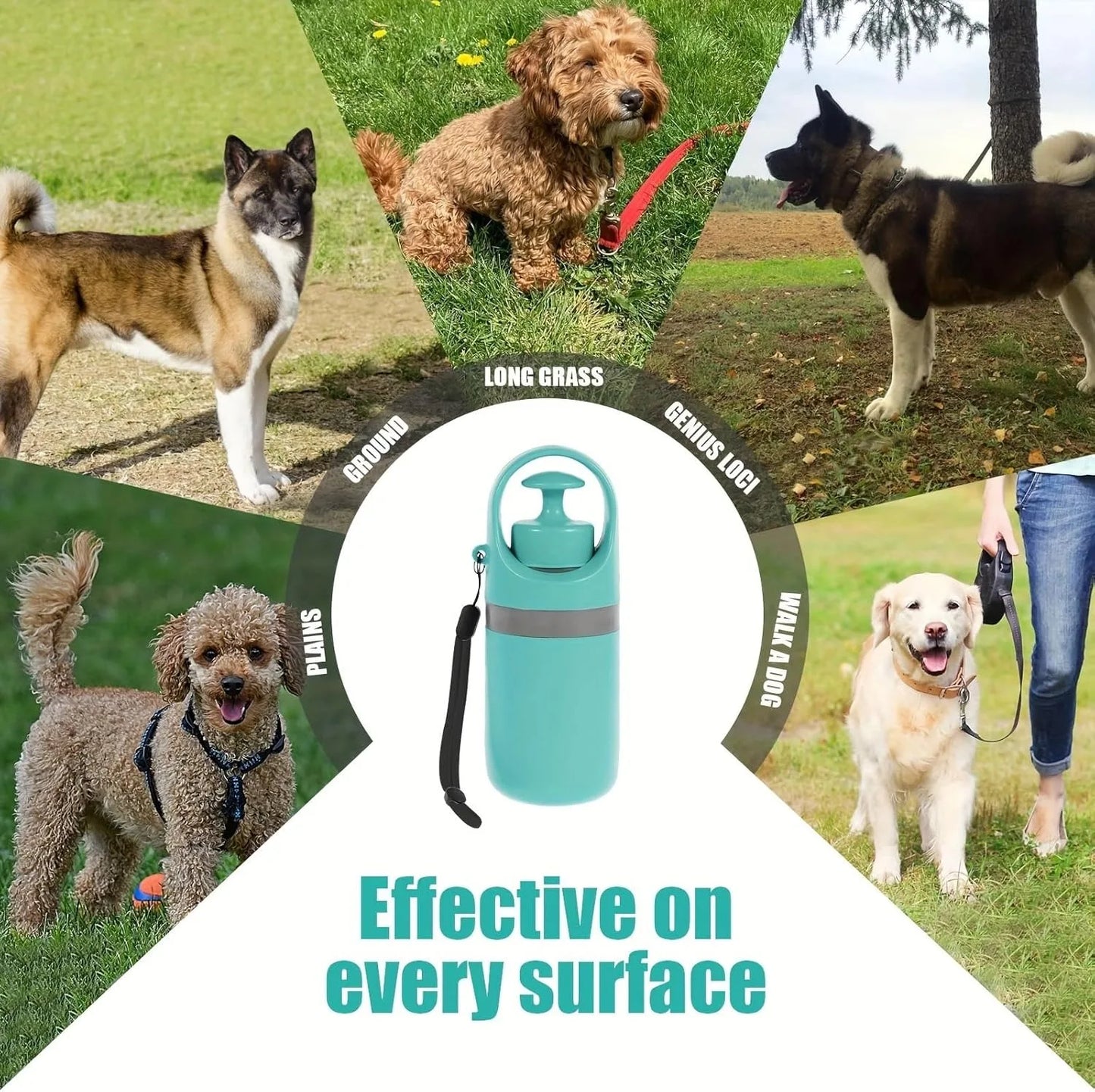 Portable No Touch Dog Pooper Scooper Claw Tool Bag Holder