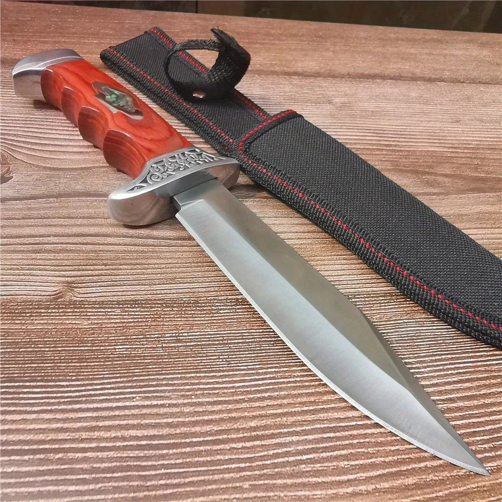 Doom Blade Outdoor Fixed Blade Knife Stainless Steel Camping Hunting