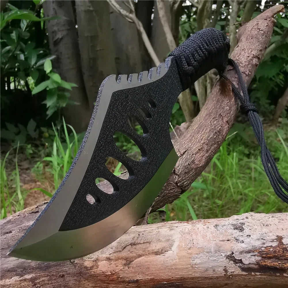Doom Blade Outdoor Jungle Camping Axe Knife With Non Slip Handle Nylon Sheath