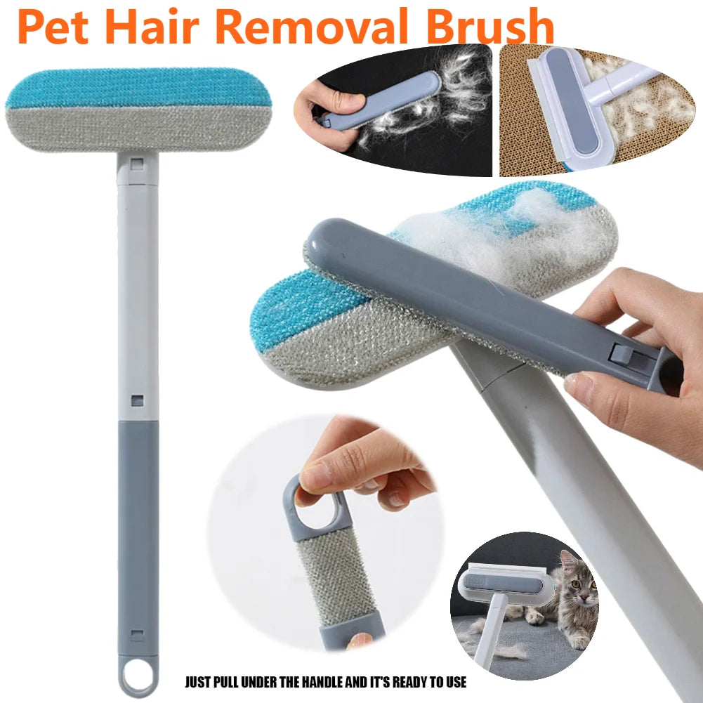 APWIKOGERH Pet Hair Remover Brush Long Handle for Pets