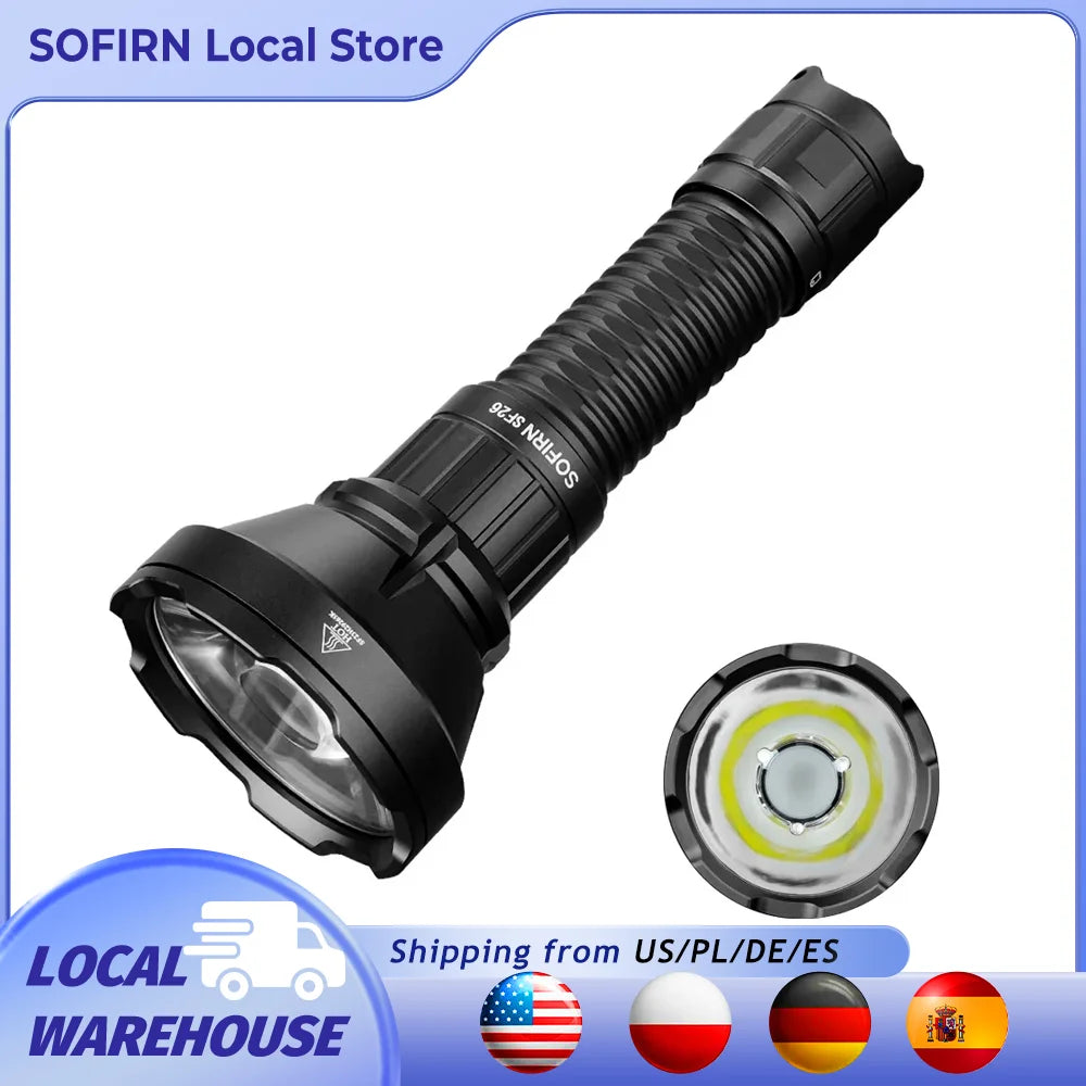 Sofirn SF26 2000lm SFT40 LED Tactical Flashlight Rechargeable