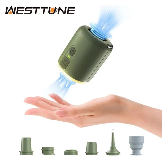 Tiny Air Pump With Camping Lantern For Inflatable Air Mattress