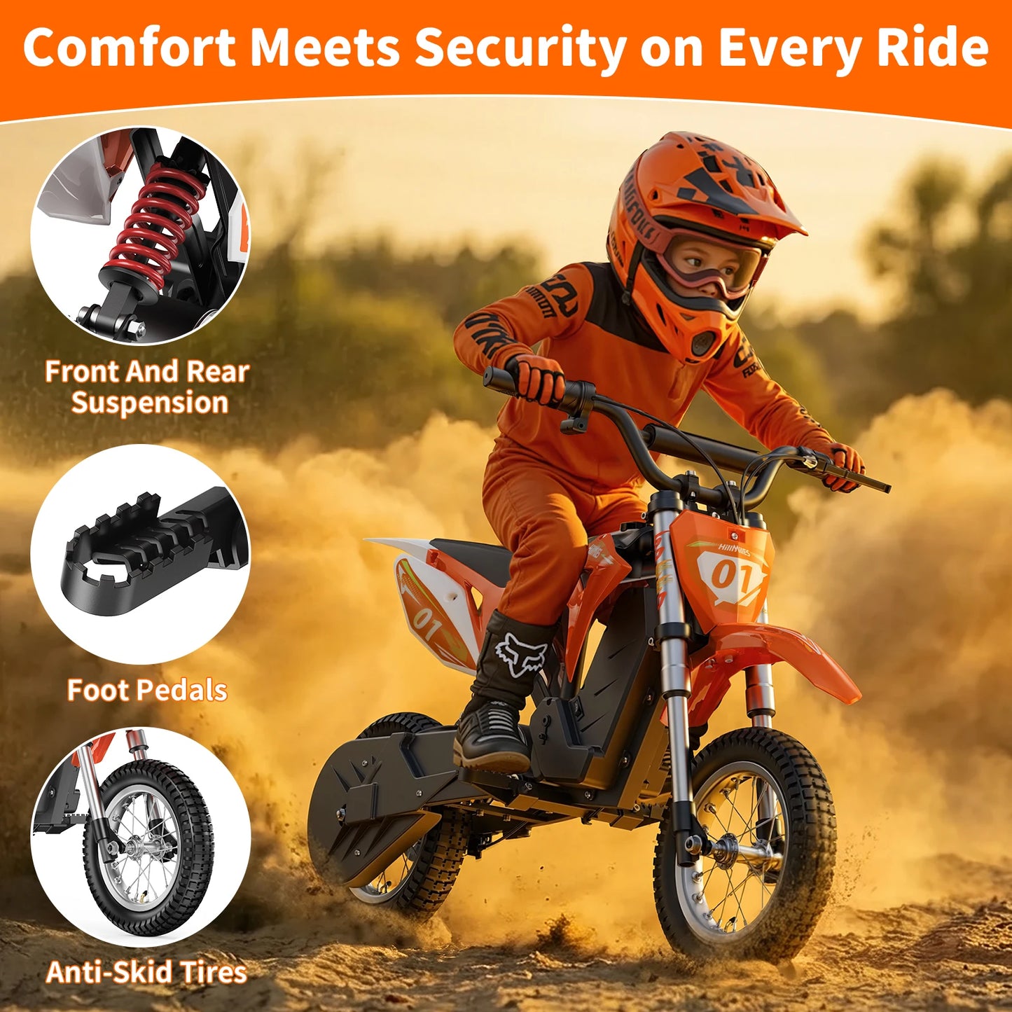 ENGWE Electric Dirt Bike 300W Offroad Ages 4 To 12