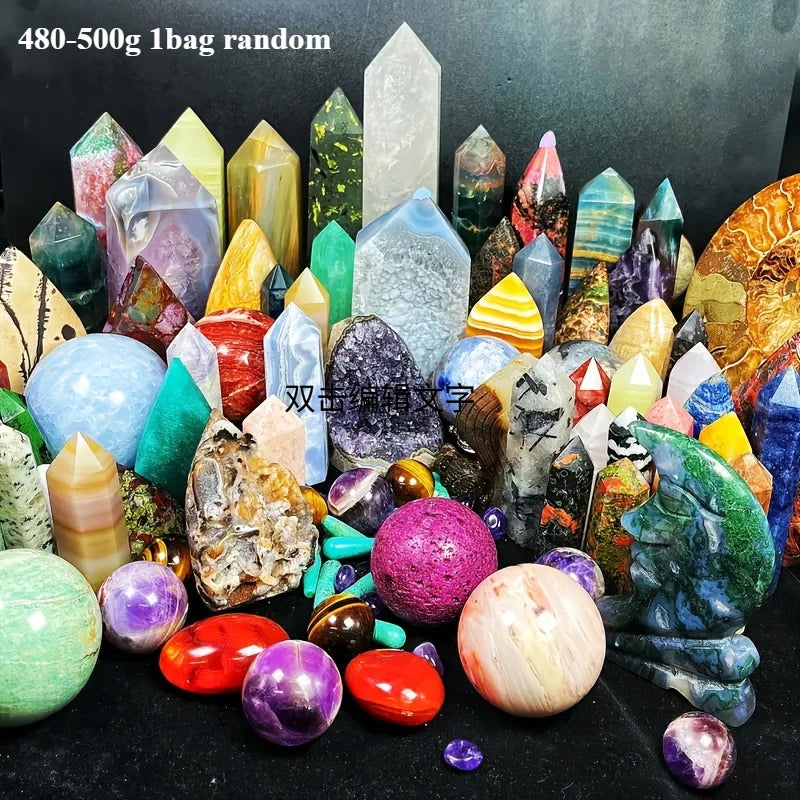 Bohemian Luxury Crystal Box Set With Multicolor Stone Shapes Gift
