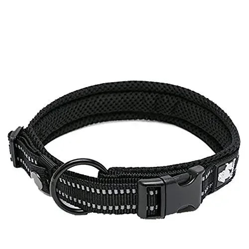 TrueLoveCN Dog Collar Nylon Adjustable Padded Reflective