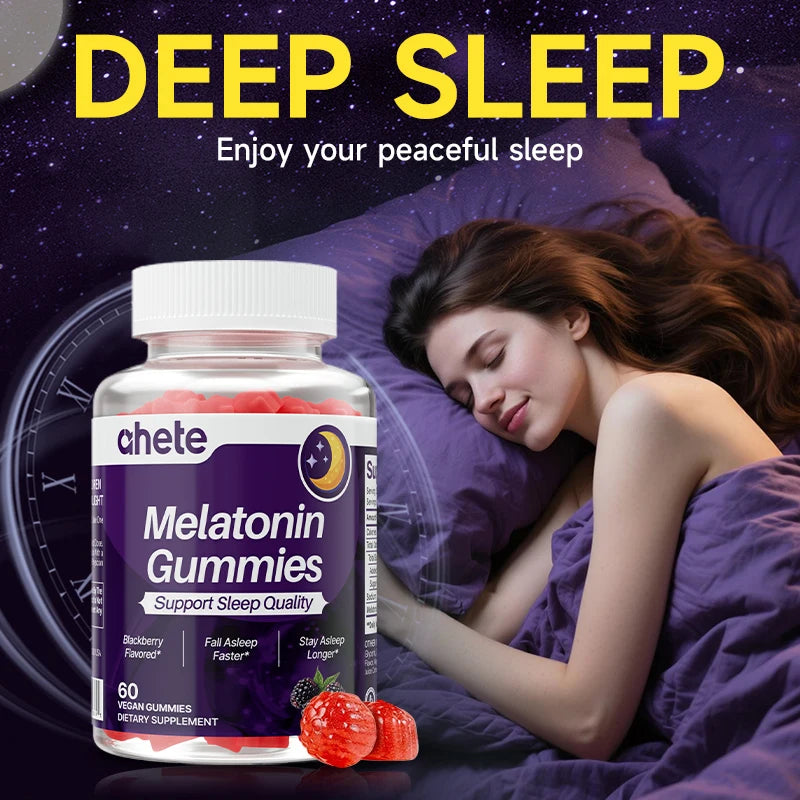 Ahete Melatonin Gummies 5mg Daily For Sleep Support