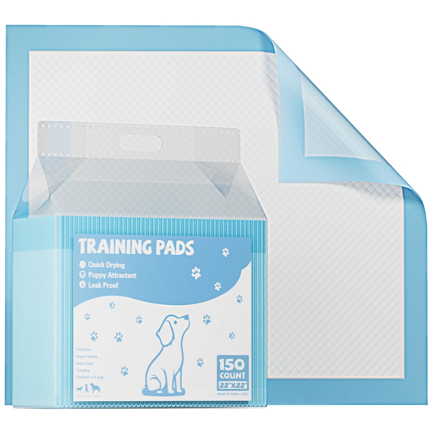 NONEDog Litter 150 Count Disposable Underpads Leakproof Quick Dry Absorbent