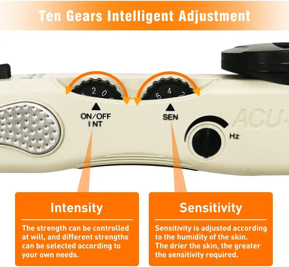 Electronic Acupuncture Pen Meridian With 3 Massage Heads Rechargeable