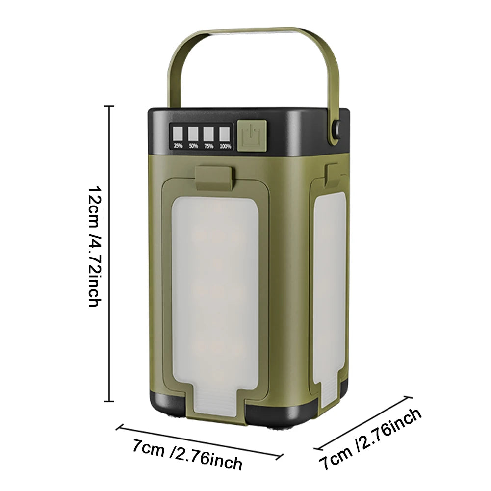 APWIKOGER Rechargeable Lantern Power Bank Solar Camping Light