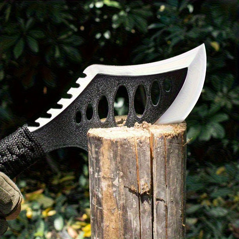 Doom Blade Outdoor Jungle Camping Axe Knife With Non Slip Handle Nylon Sheath