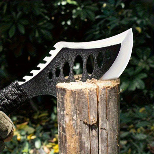 Doom Blade Outdoor Jungle Camping Axe Knife With Non Slip Handle Nylon Sheath