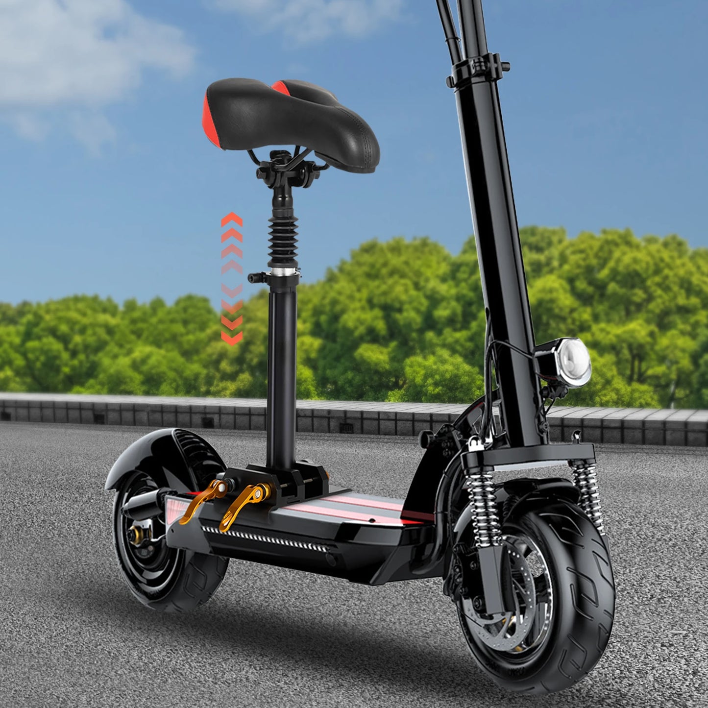 M365 Scooter Seat Cushion Folding Saddle With Aluminum Support