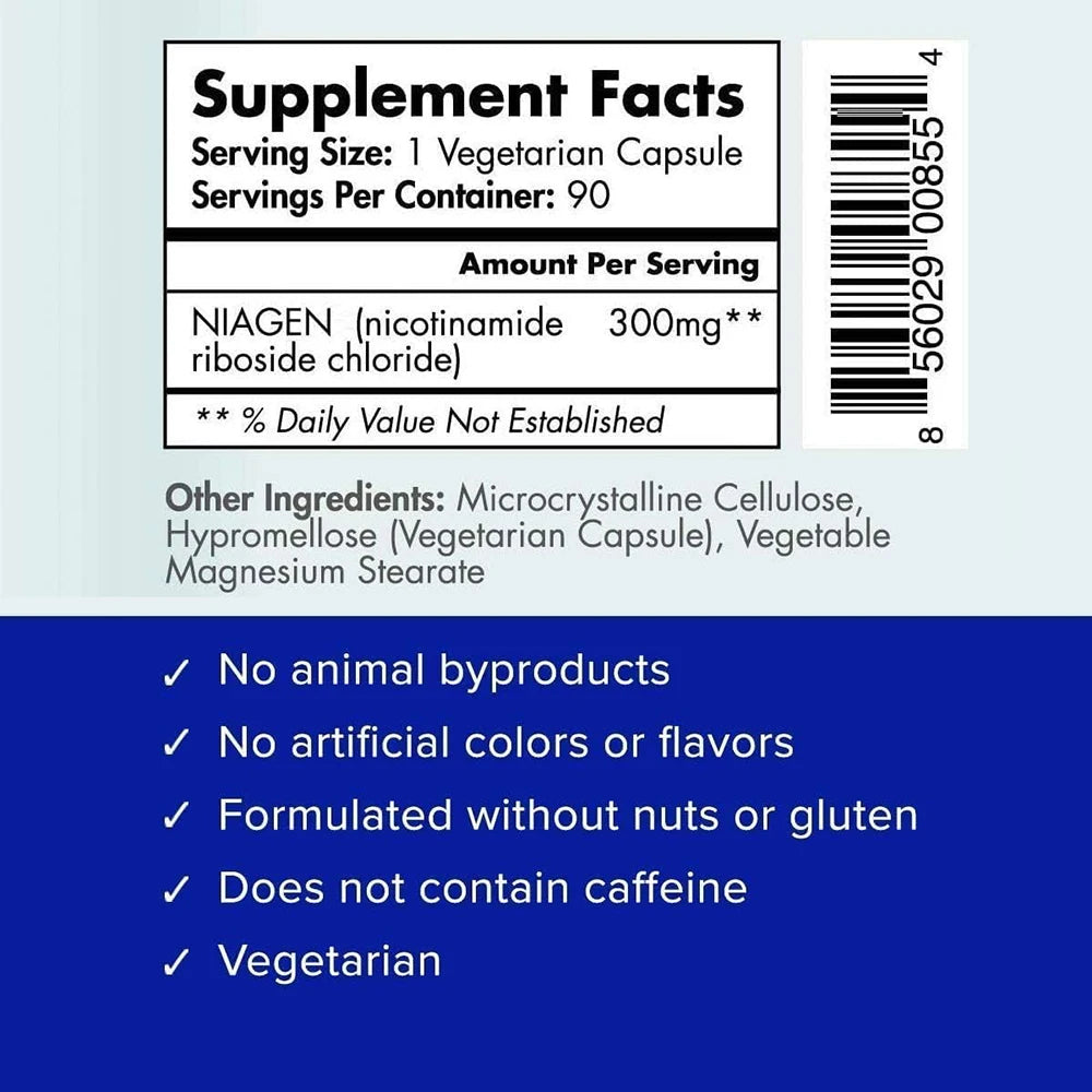 TRU NIAGEN NAD Plus Supplement For Anti Aging And Cellular Energy