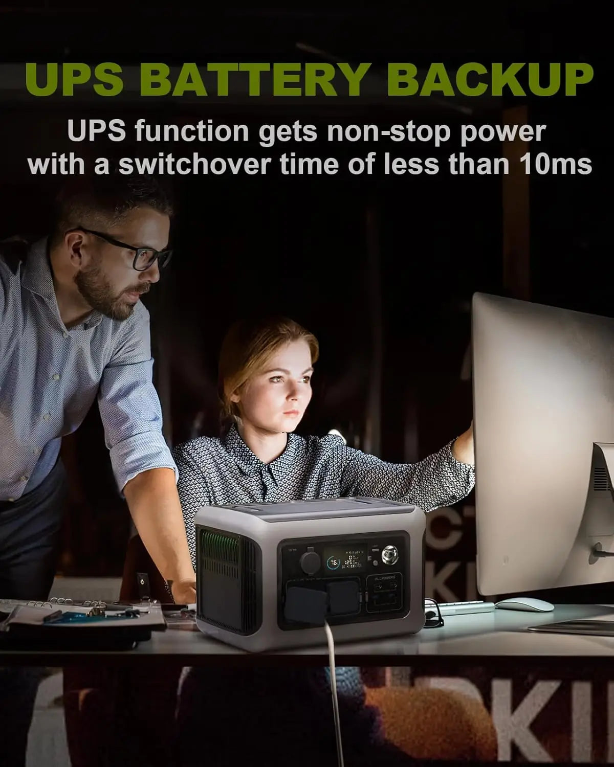 ALLPOWERS R600 Portable Power Station 299Wh LiFePO4 With 2x 600W AC Outlets