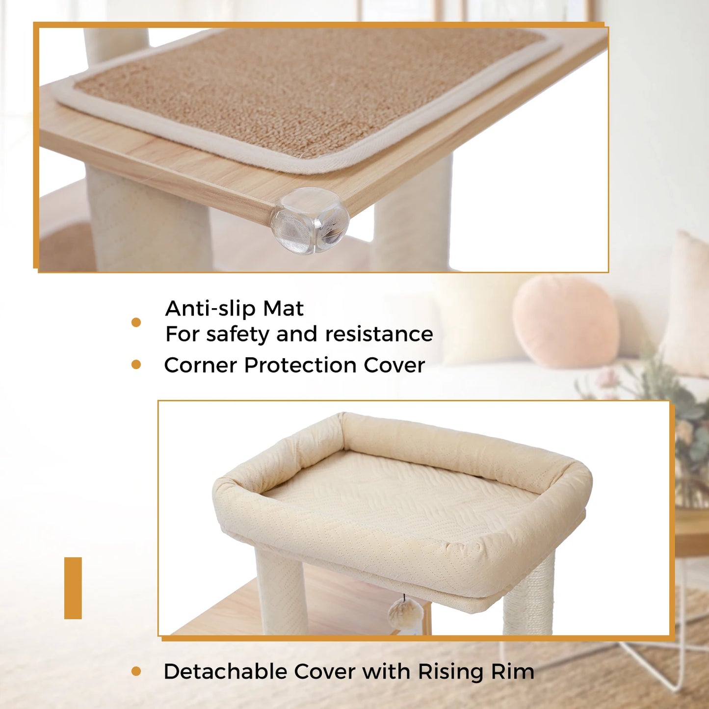 PAWZ Road Cat Tree With Litter Box Enclosure And Storage Cabinet