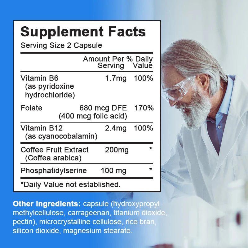 Beworths Phosphatidylserine 100mg Memory And Focus Brain Health Capsules