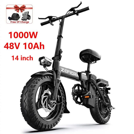 ZEFIORA Electric Scooter 1000W Removable Battery Front Brake