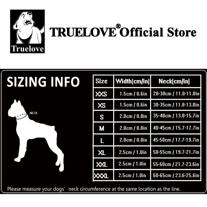 TrueLoveCN Dog Collar Nylon Adjustable Padded Reflective