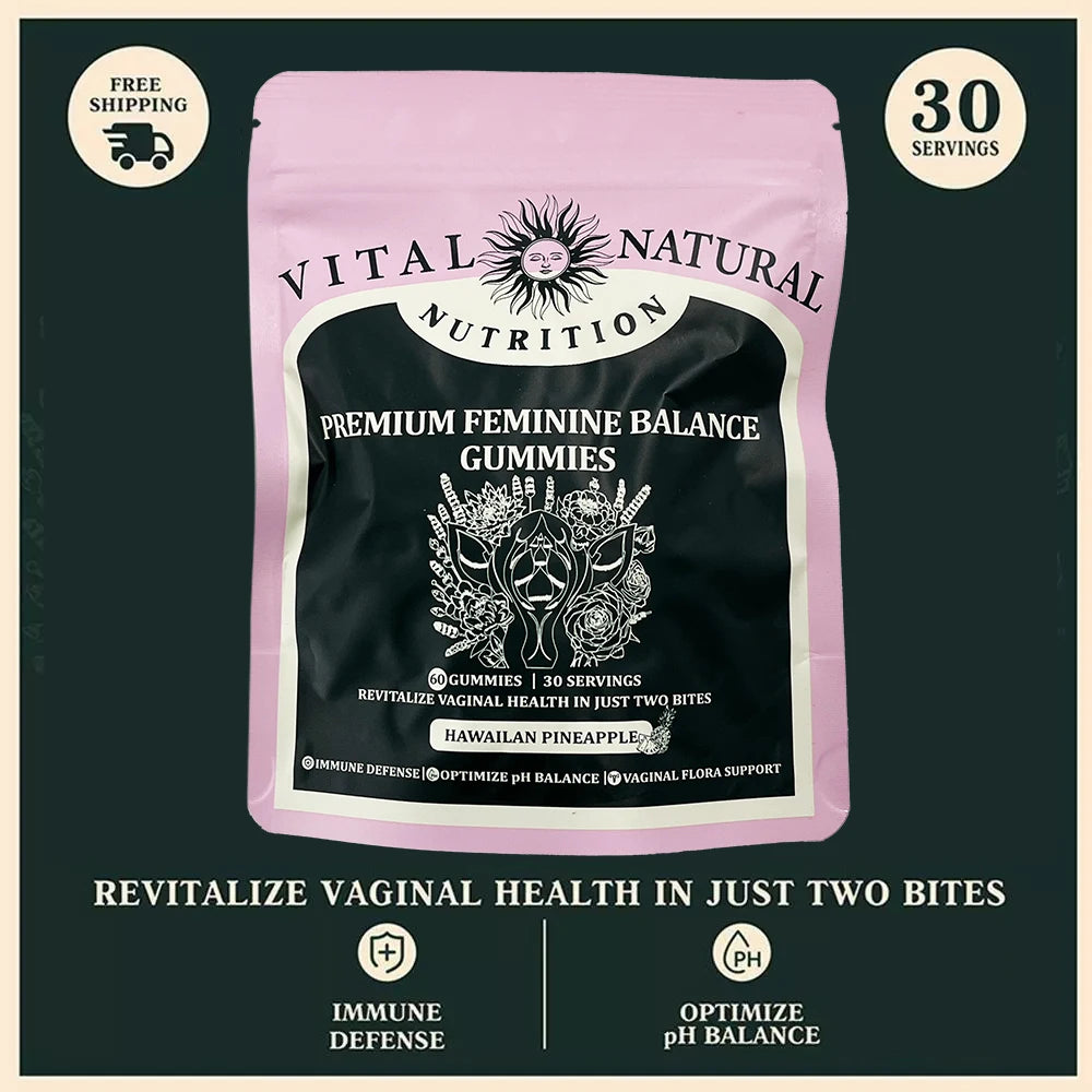Quit Mood Vital Source Feminine Balance Gummies Hawaiian Pineapple