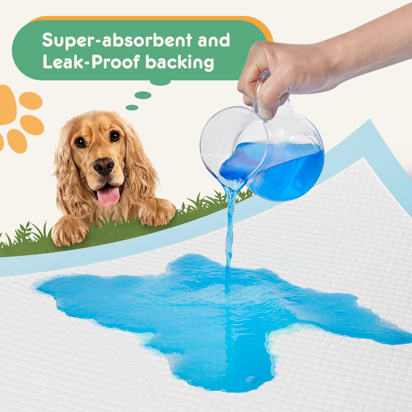 NONEDog Litter 150 Count Disposable Underpads Leakproof Quick Dry Absorbent