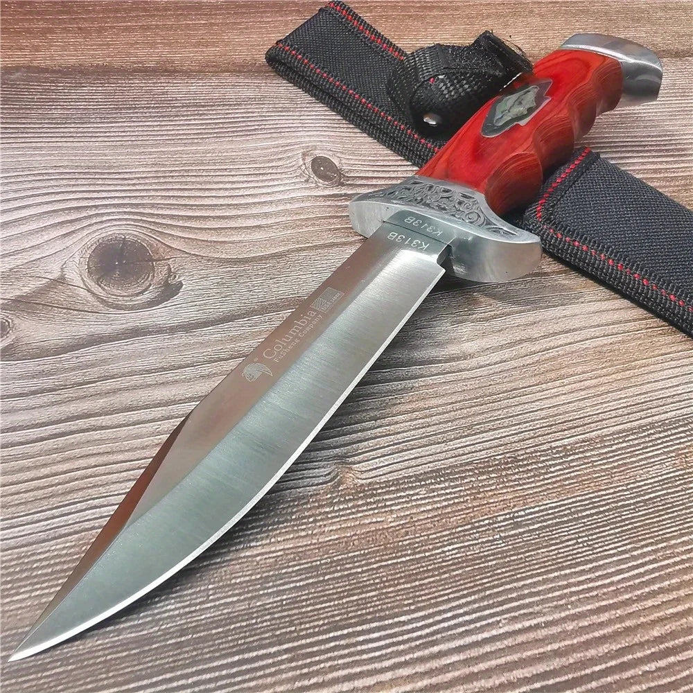 Doom Blade Outdoor Fixed Blade Knife Stainless Steel Camping Hunting