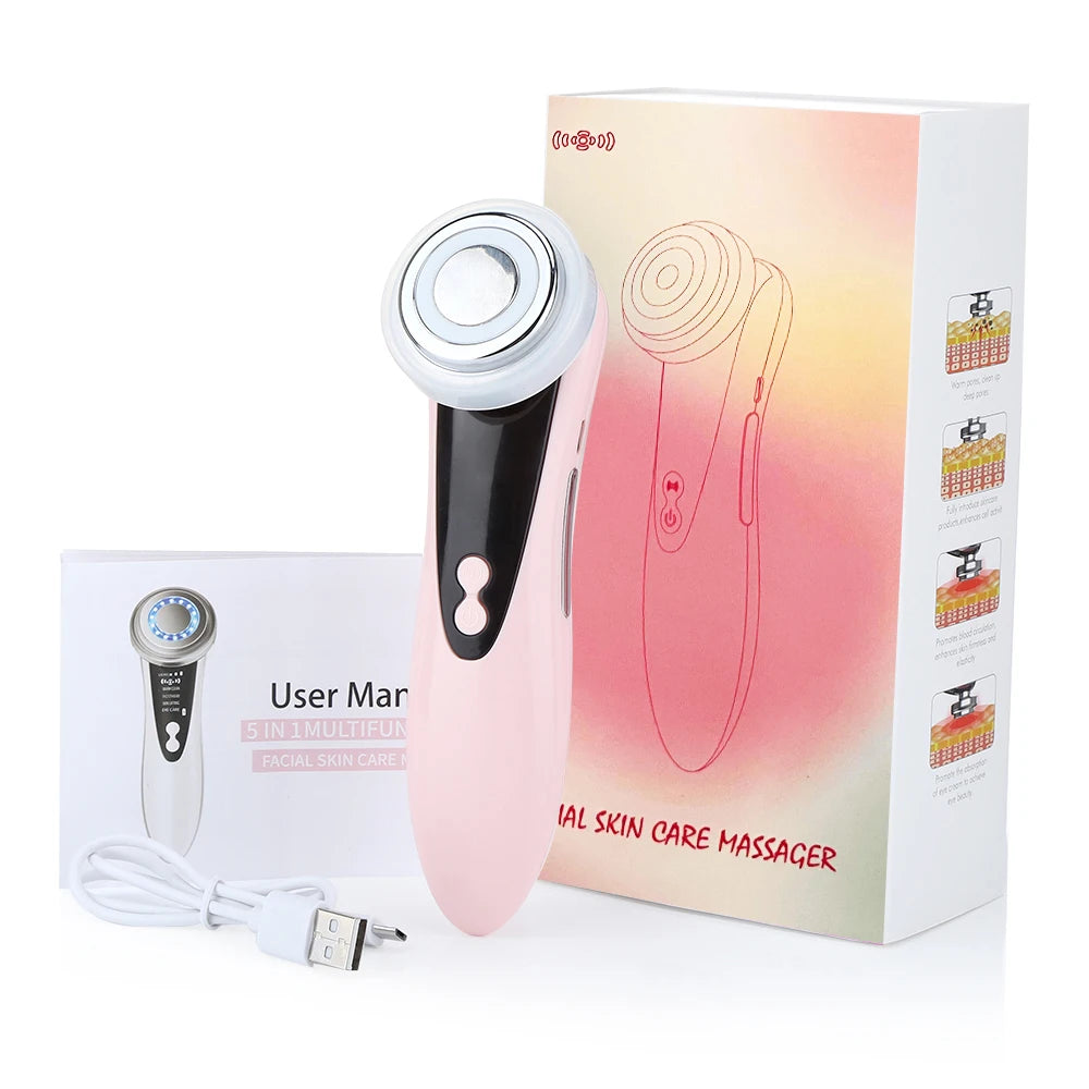 PASTSKY 4in1 Facial Massager Light Therapy Vibration Skin Tightening Wrinkle