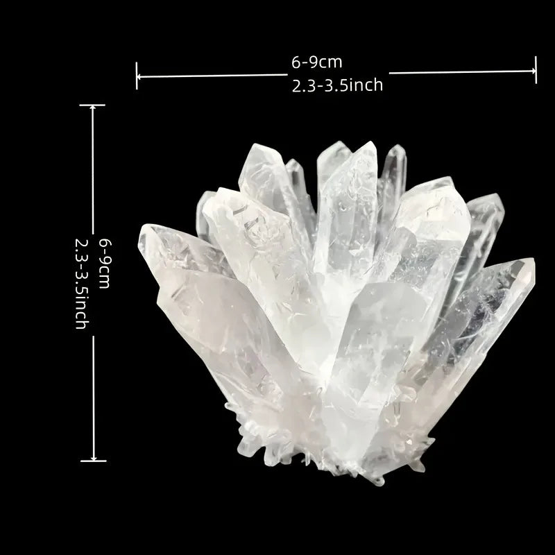 CrystalHola Spiritual Clear Quartz Crystal Cluster Healing Ornament Gift