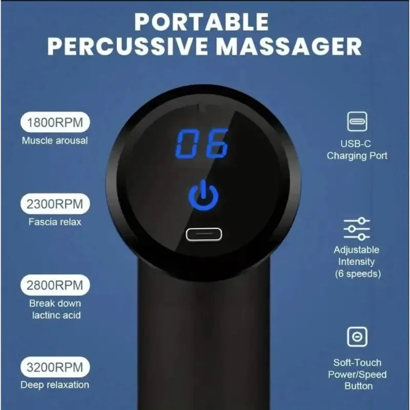 DIAMRI Percussion Mini Massage Gun Portable Handheld Massager For Back