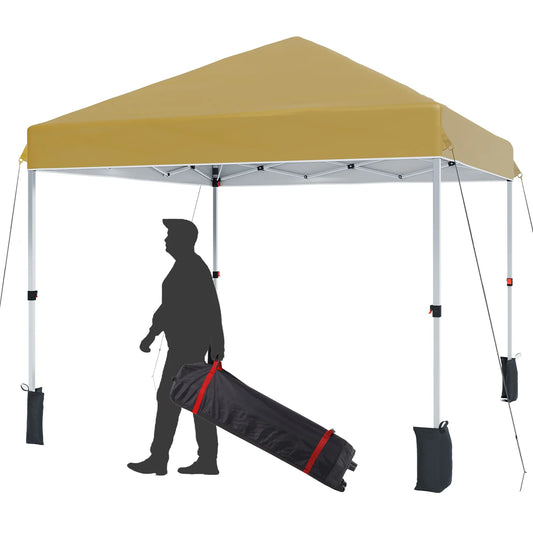 HiMISS Center Locking Canopy Tent Portable Outdoor Shelter Waterproof UV