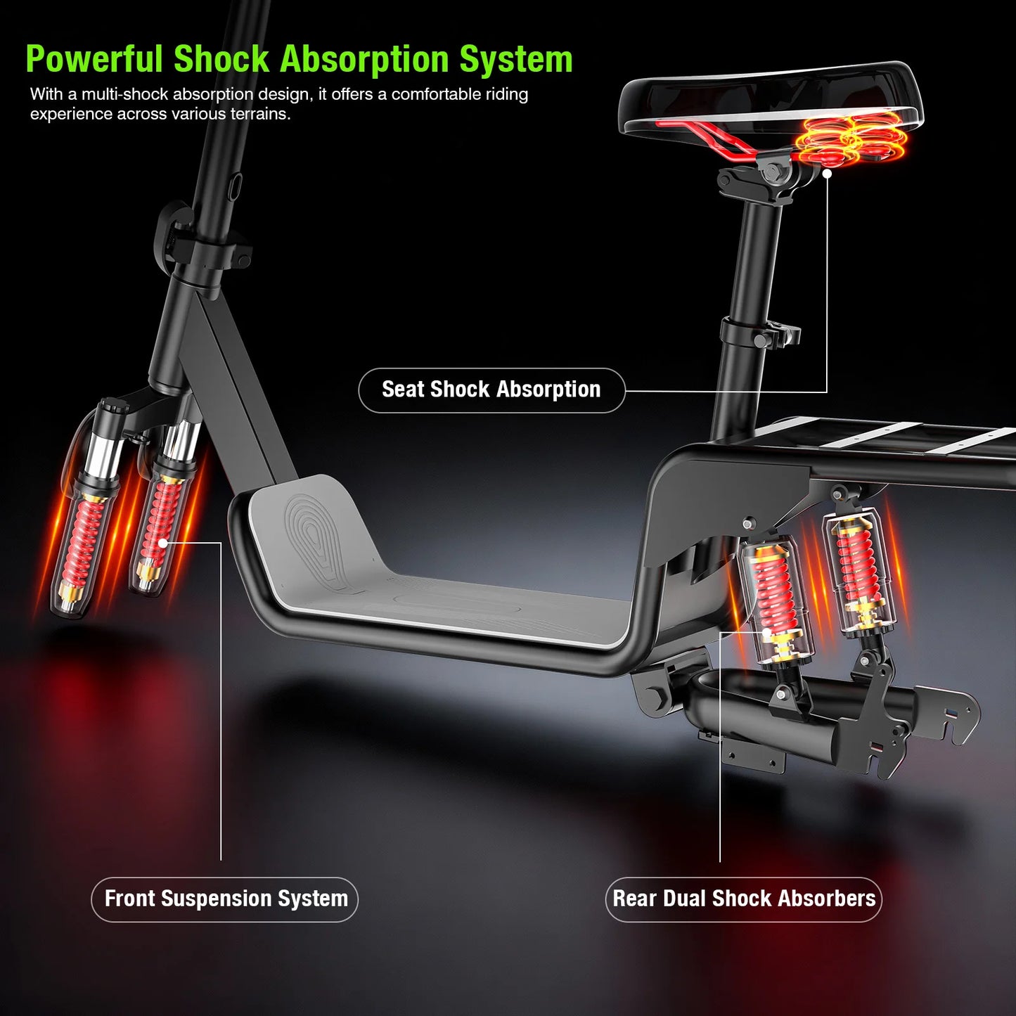 LELEKUAIFolded Luxury Adult Electric Bike 500W 48V 30MPH