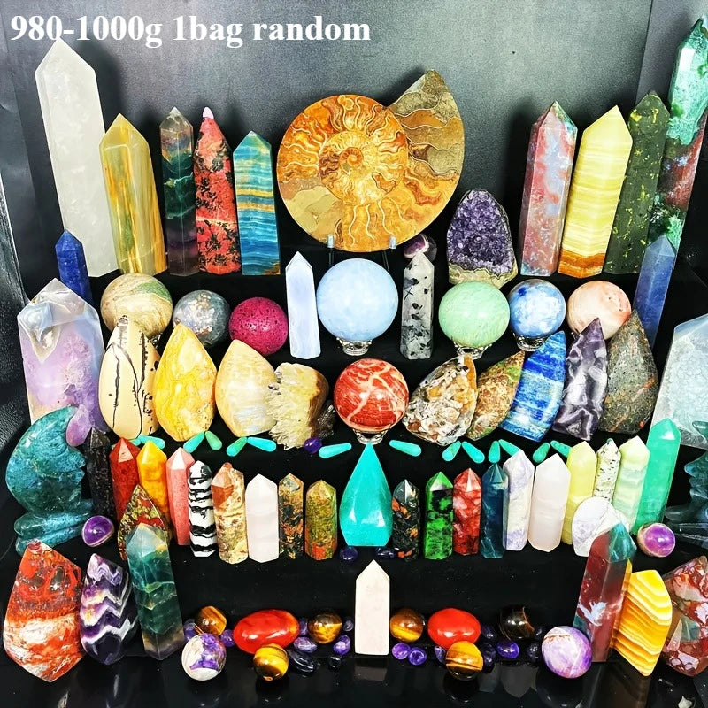 Bohemian Luxury Crystal Box Set With Multicolor Stone Shapes Gift