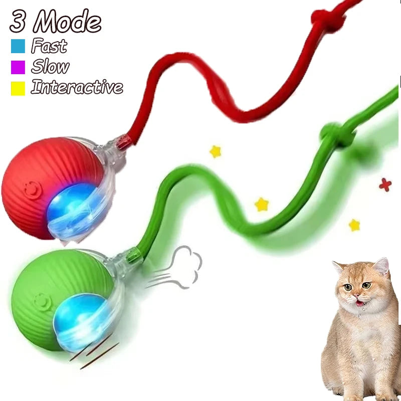 Cat Interactive Ball Toy Automatic Rolling Imitates Mouse