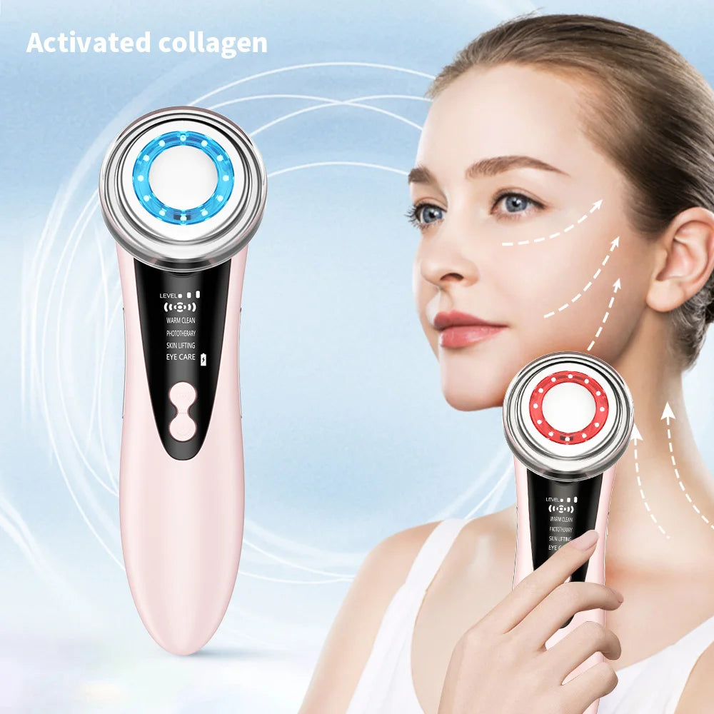 PASTSKY 4in1 Facial Massager Light Therapy Vibration Skin Tightening Wrinkle
