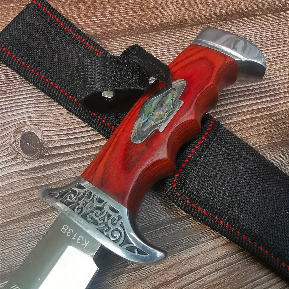 Doom Blade Outdoor Fixed Blade Knife Stainless Steel Camping Hunting