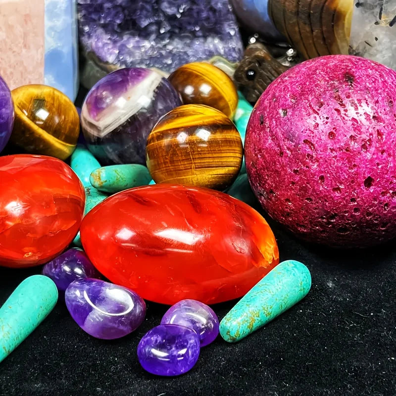 Bohemian Luxury Crystal Box Set With Multicolor Stone Shapes Gift