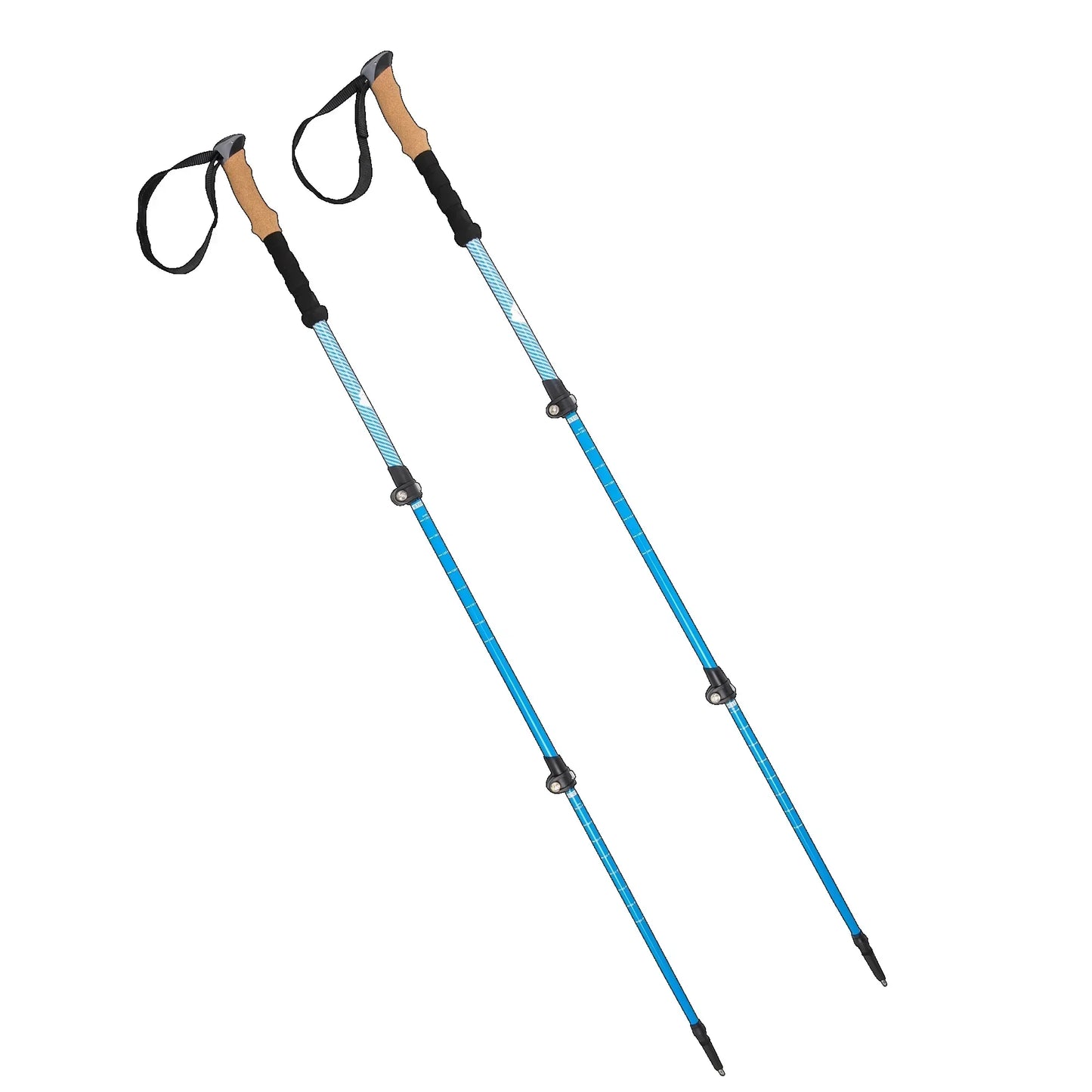 Lightweight Carbon Fiber Trekking Poles With Cork Grip 2 Pack