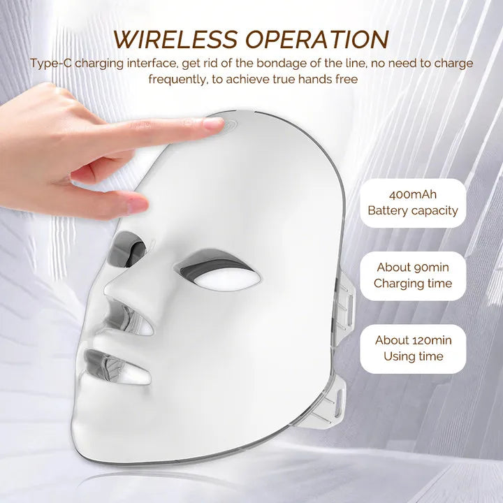 Foreverlily LED Face Light Mask Photon Therapy For Skin Rejuvenation