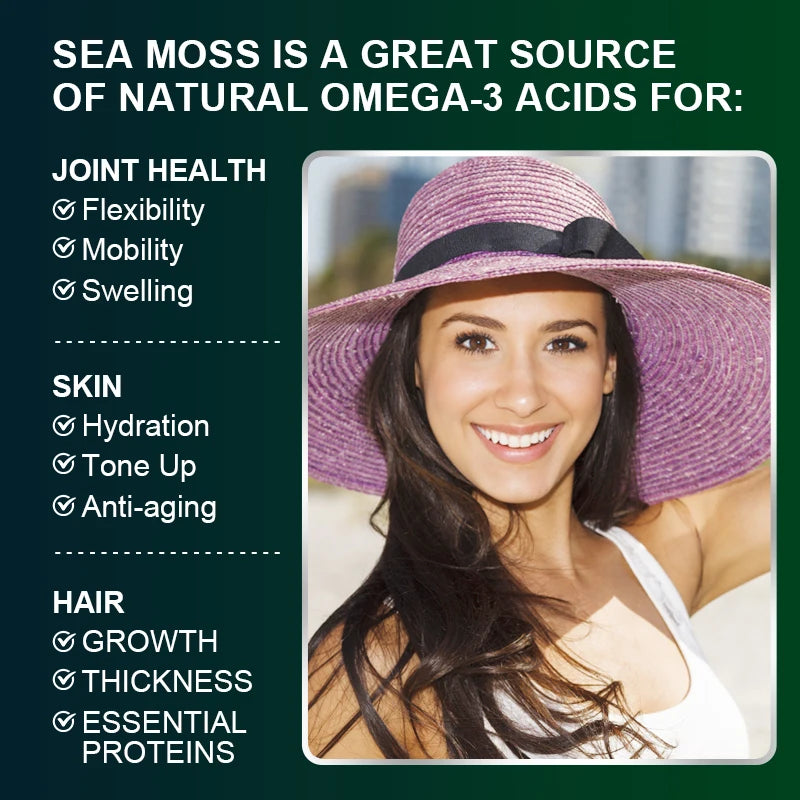 Beworths Organic Sea Moss Pills For Immune Support Thyroid Health