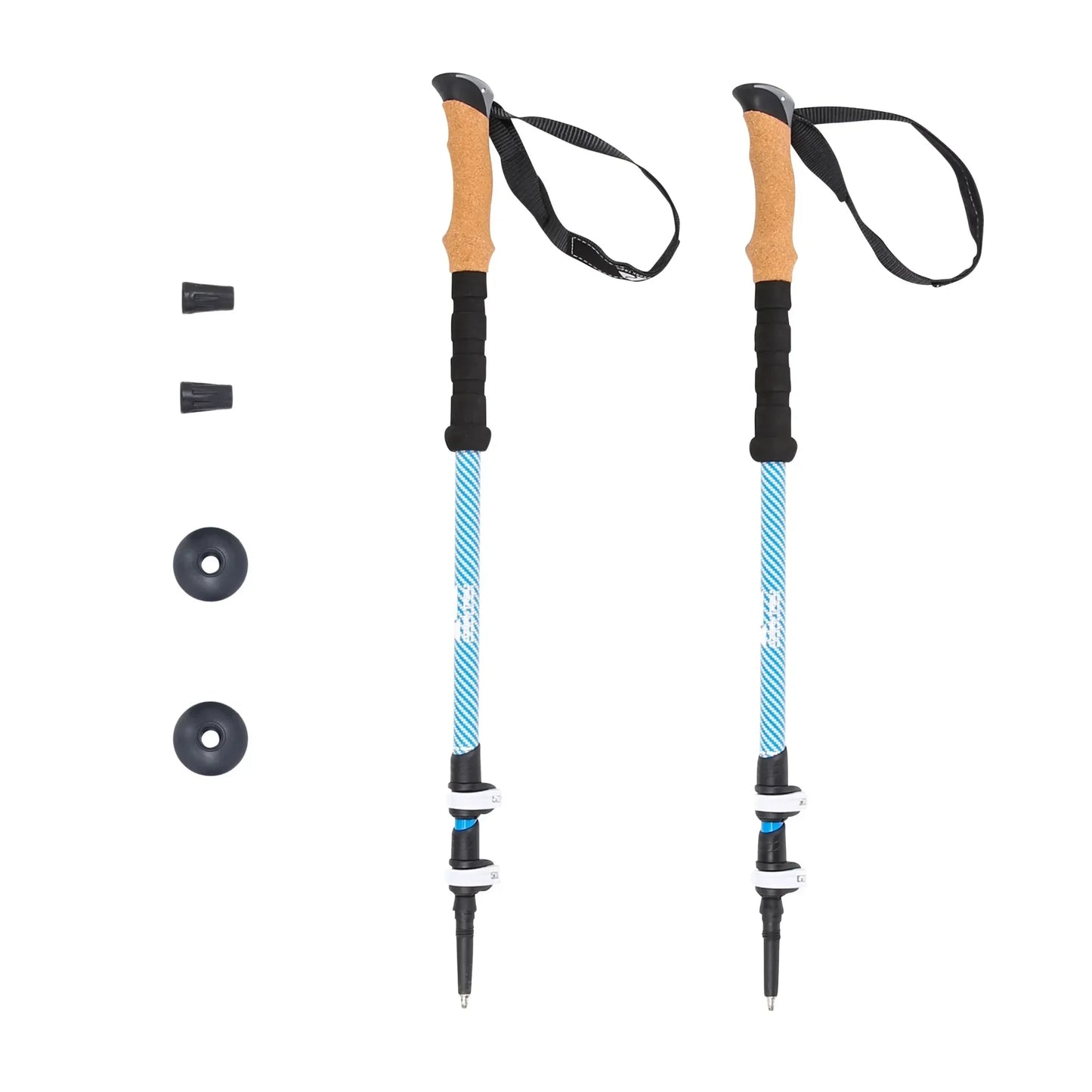 Lightweight Carbon Fiber Trekking Poles With Cork Grip 2 Pack