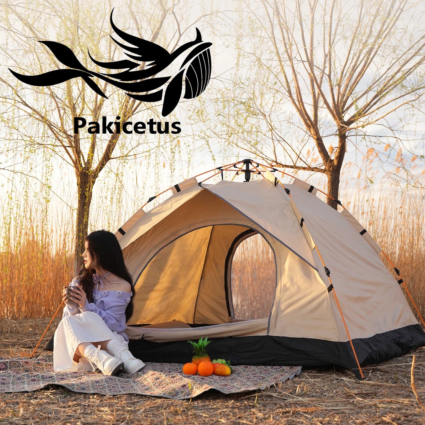 Pakicetus Family Camping Tent Quick Setup Lightweight Outdoor Shelter