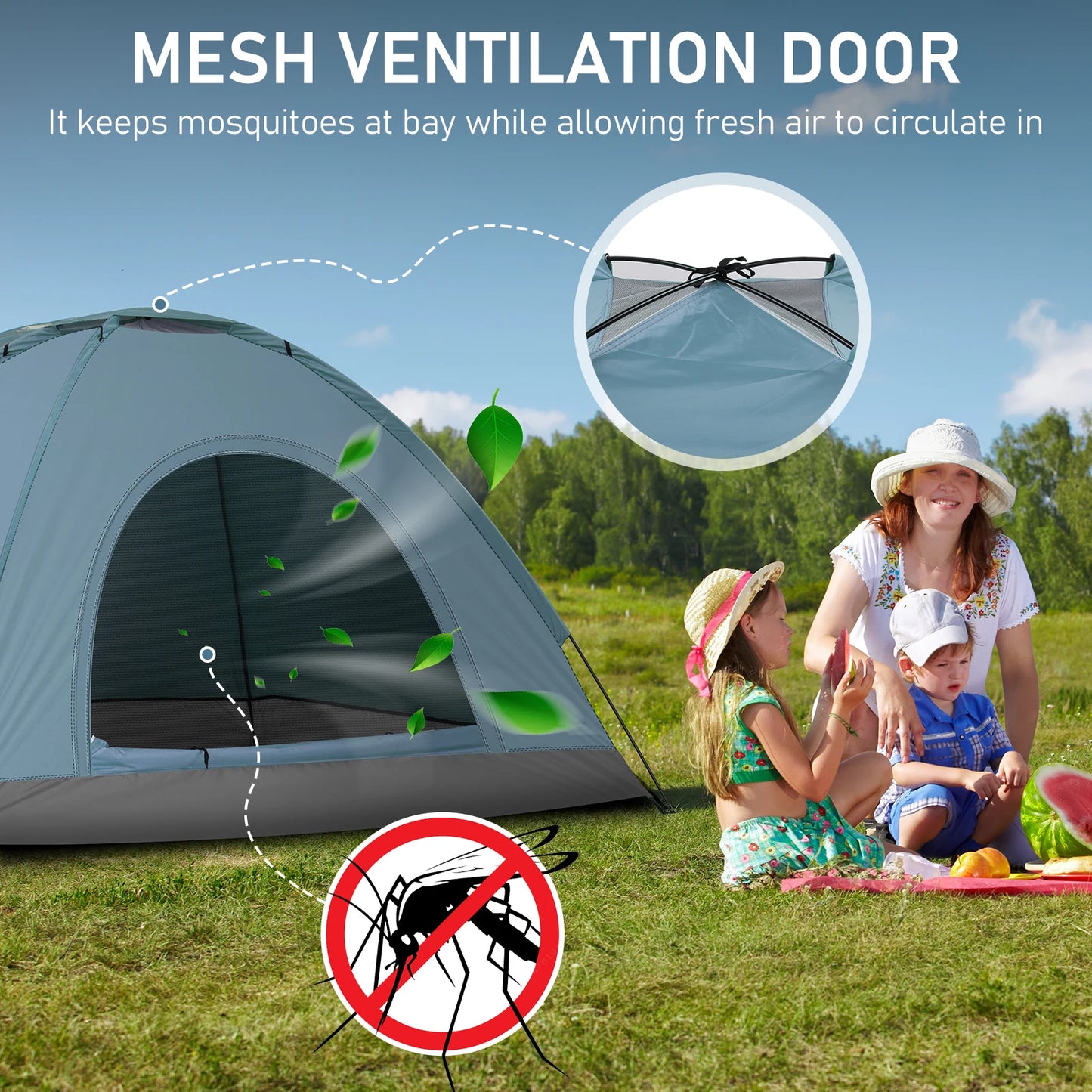 Outdoor Camping Dome Tent Rainproof and Portable for Wild Use