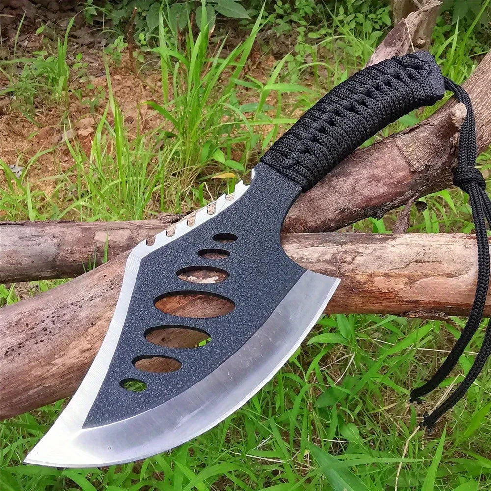 Doom Blade Outdoor Jungle Camping Axe Knife With Non Slip Handle Nylon Sheath