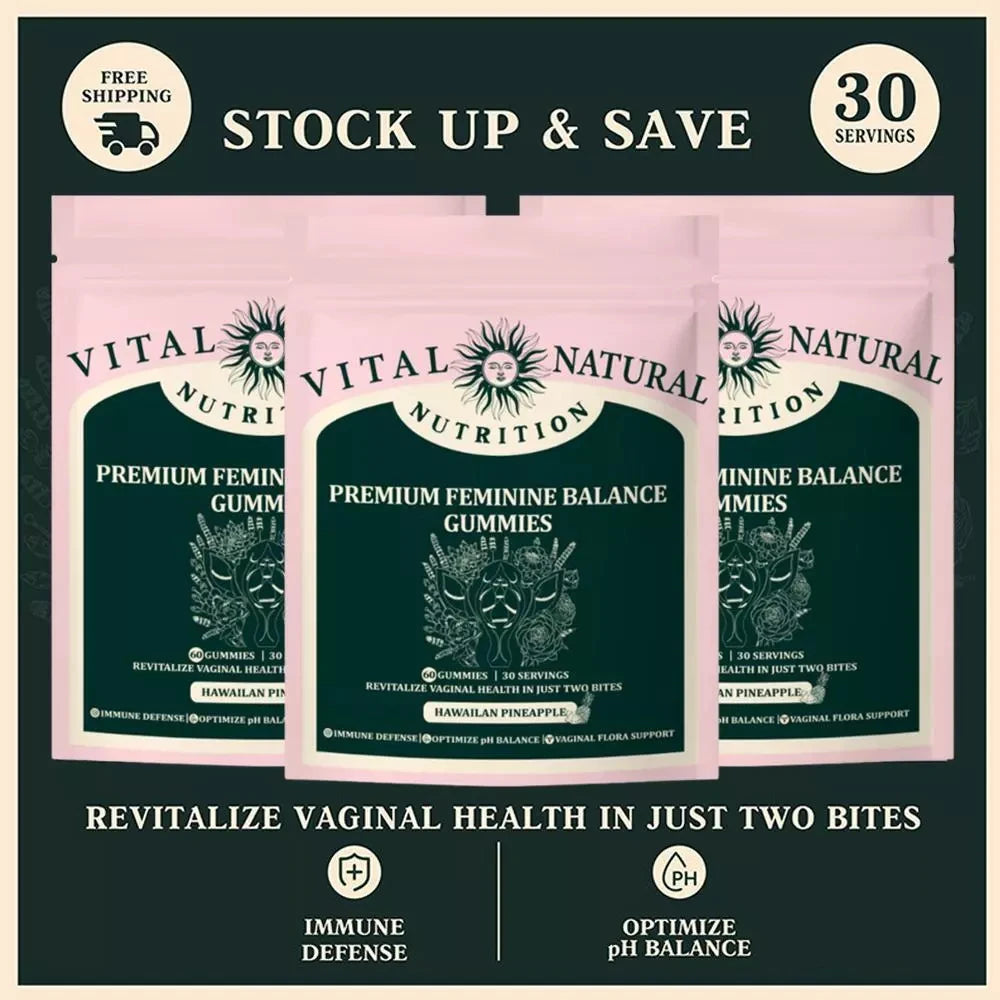 Quit Mood Vital Source Feminine Balance Gummies Hawaiian Pineapple