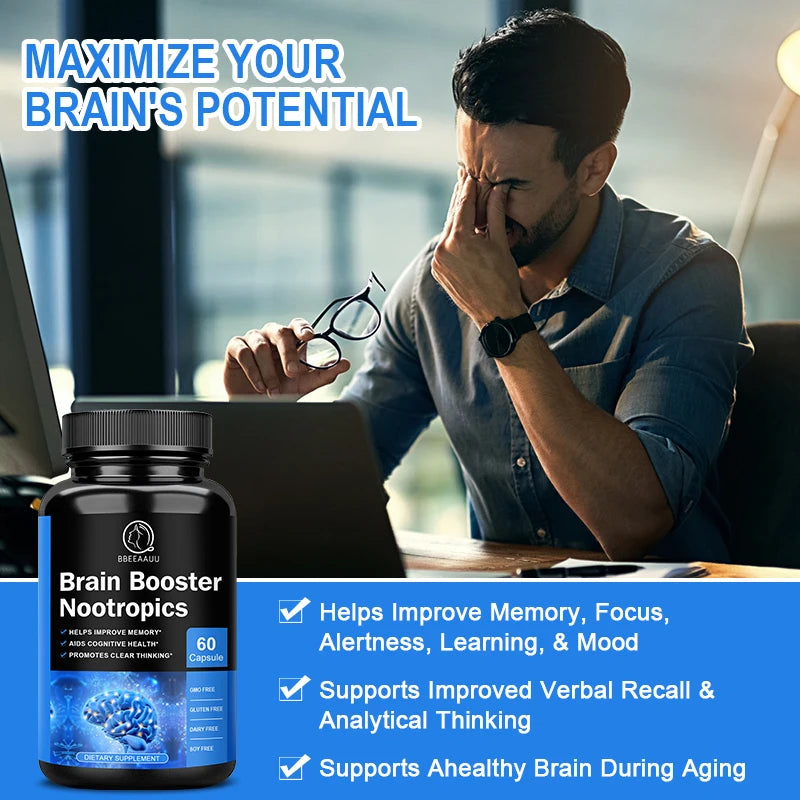 Beworths Phosphatidylserine 100mg Memory And Focus Brain Health Capsules