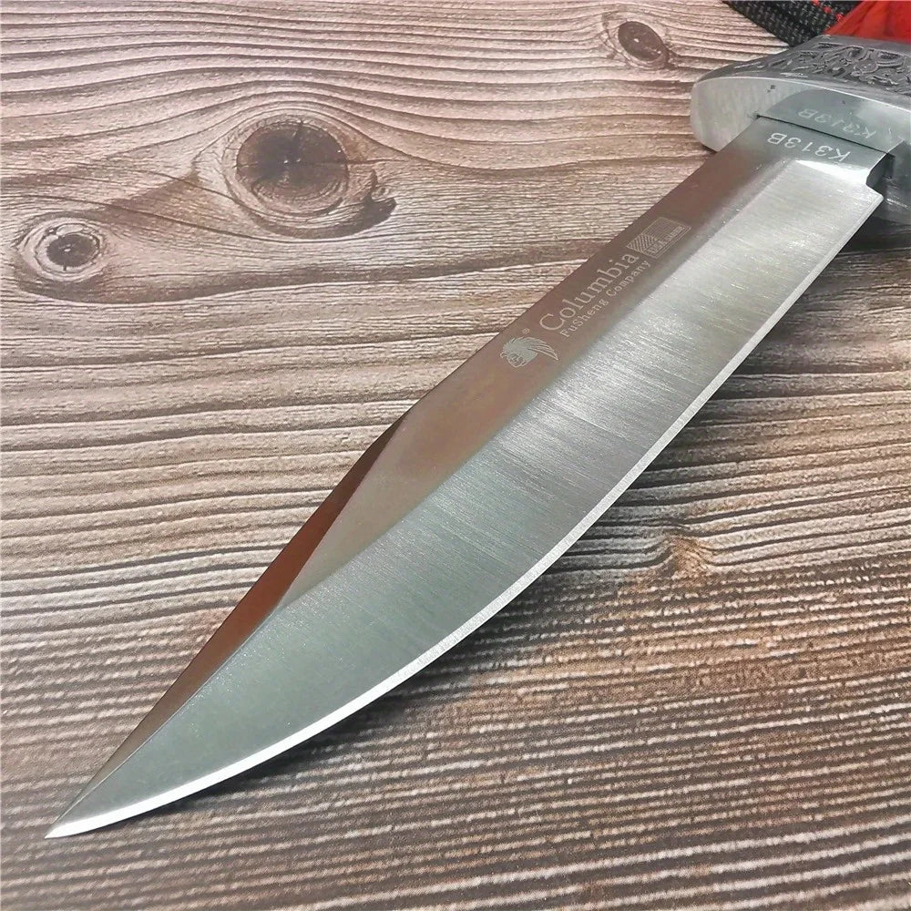 Doom Blade Outdoor Fixed Blade Knife Stainless Steel Camping Hunting